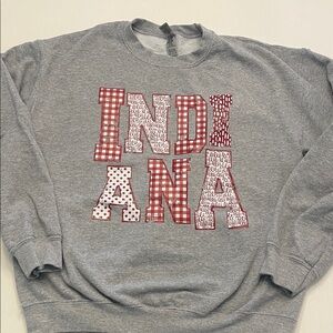 Gray Indiana Hoosiers Sweater